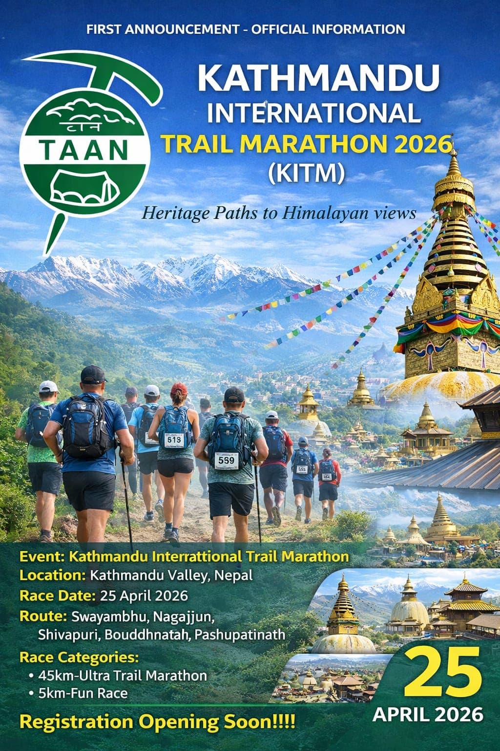 High altitude mountain trail with dramatic peaks and misty valleys in the Himalayas